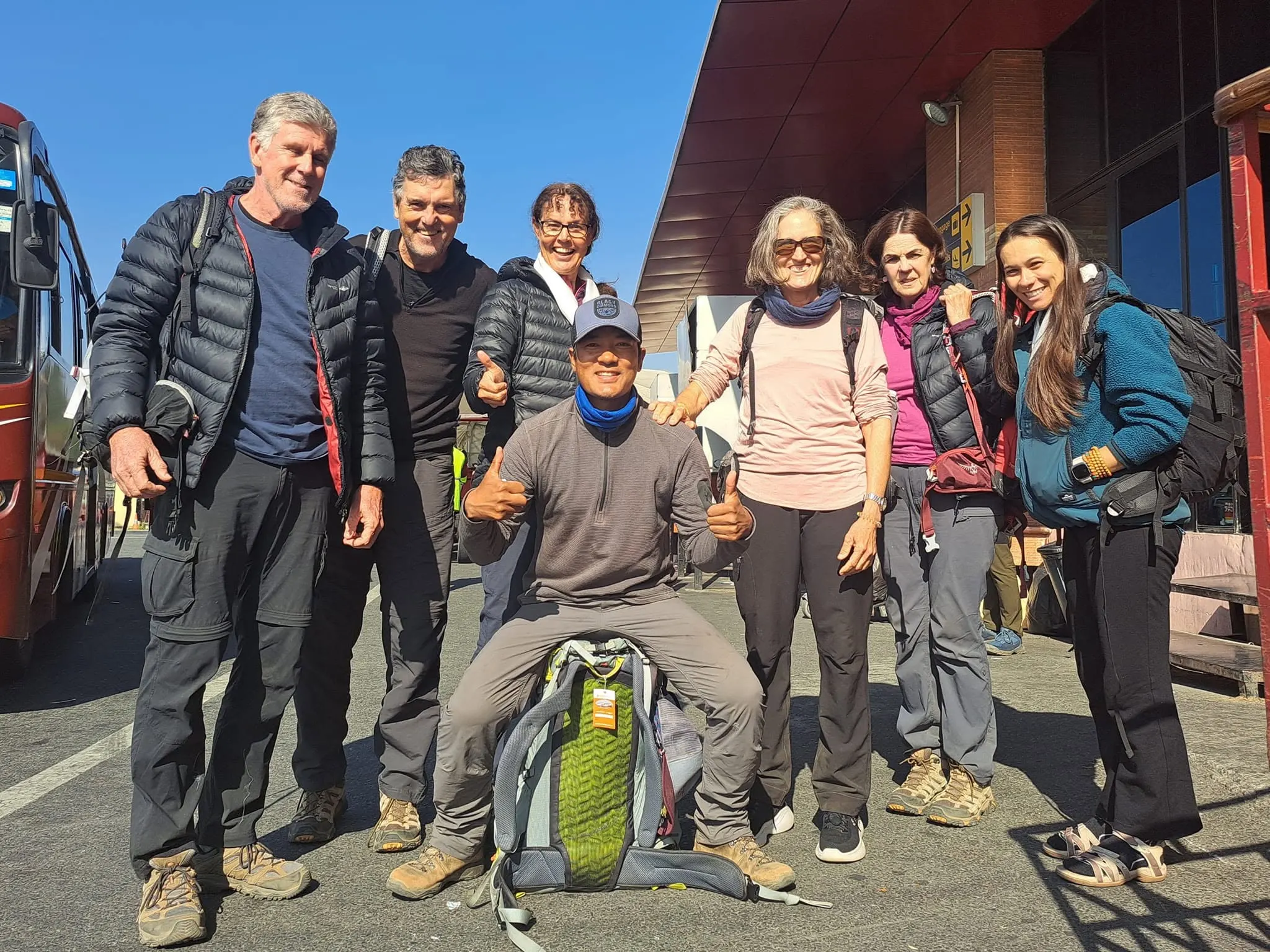 Gokyo Valley Trek team with guides and porters in the Everest region