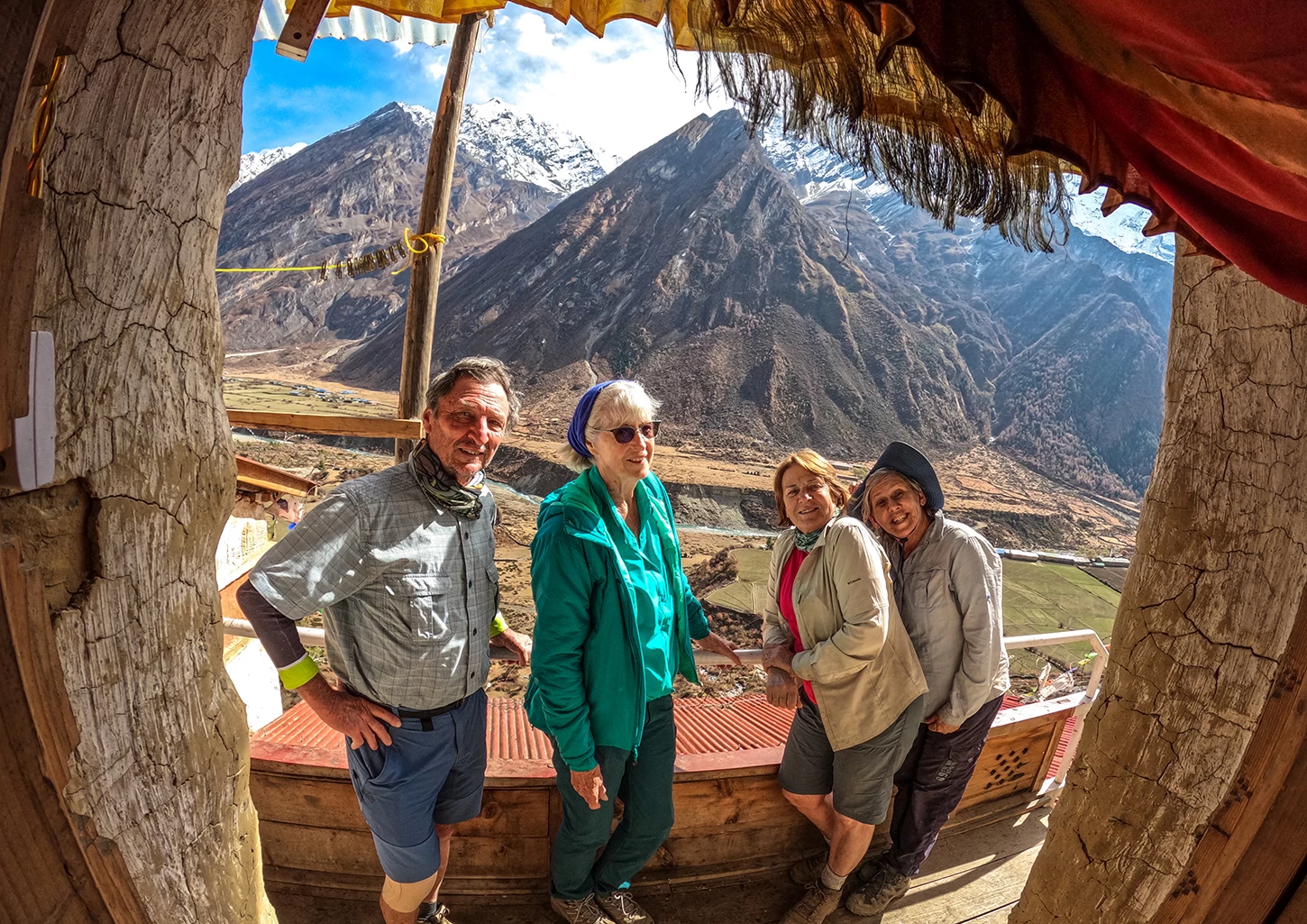  At Milarepa Cave, Tsum Valley. 