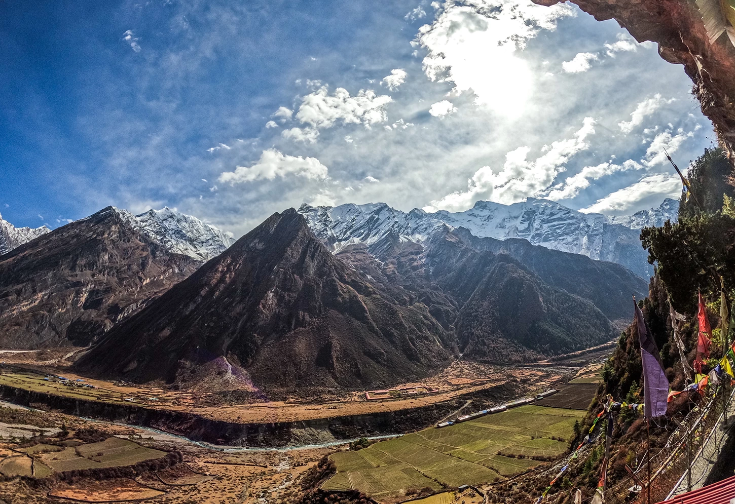  Landscape of Tsum Valley. 