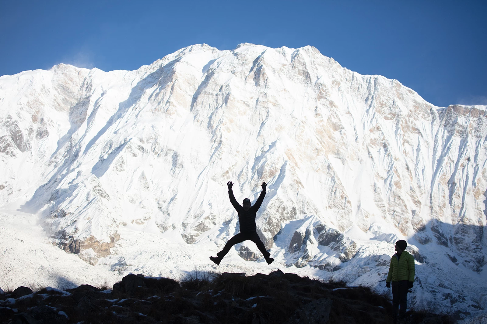  The happy moment at Annapurna Base Camp. 