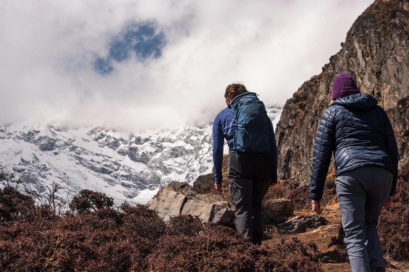  Trekking to Langtang Valley. 