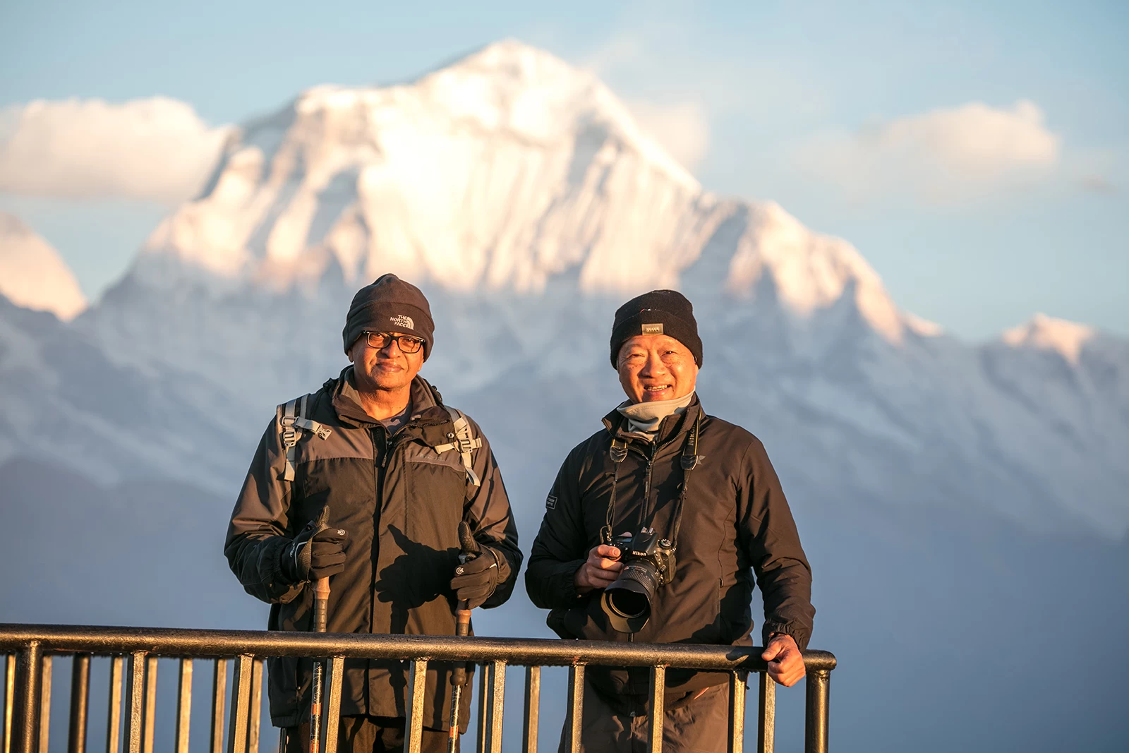  Two Malaysian friends here on Poon Hill. 