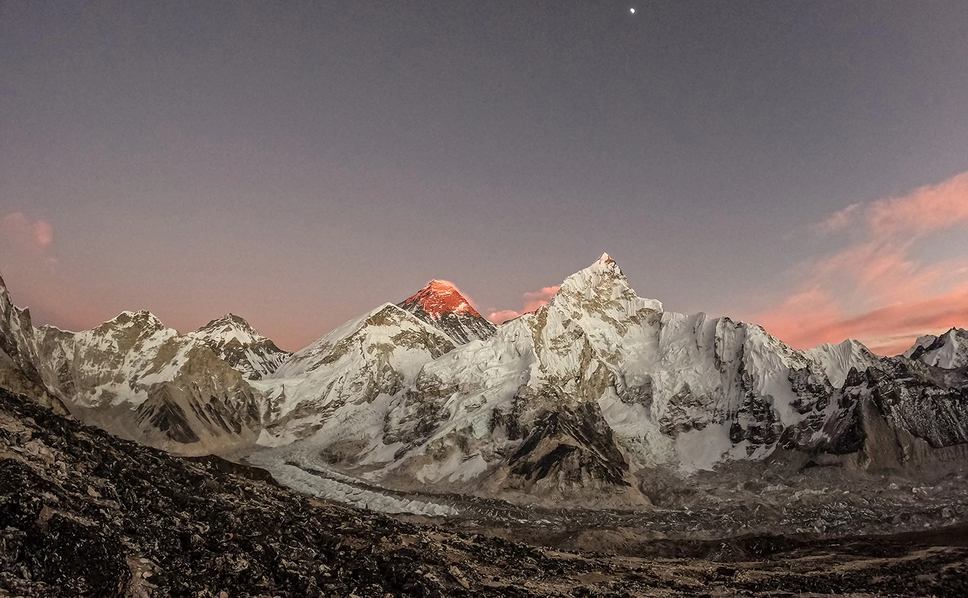  View from Kala Patthar 5,560m. 