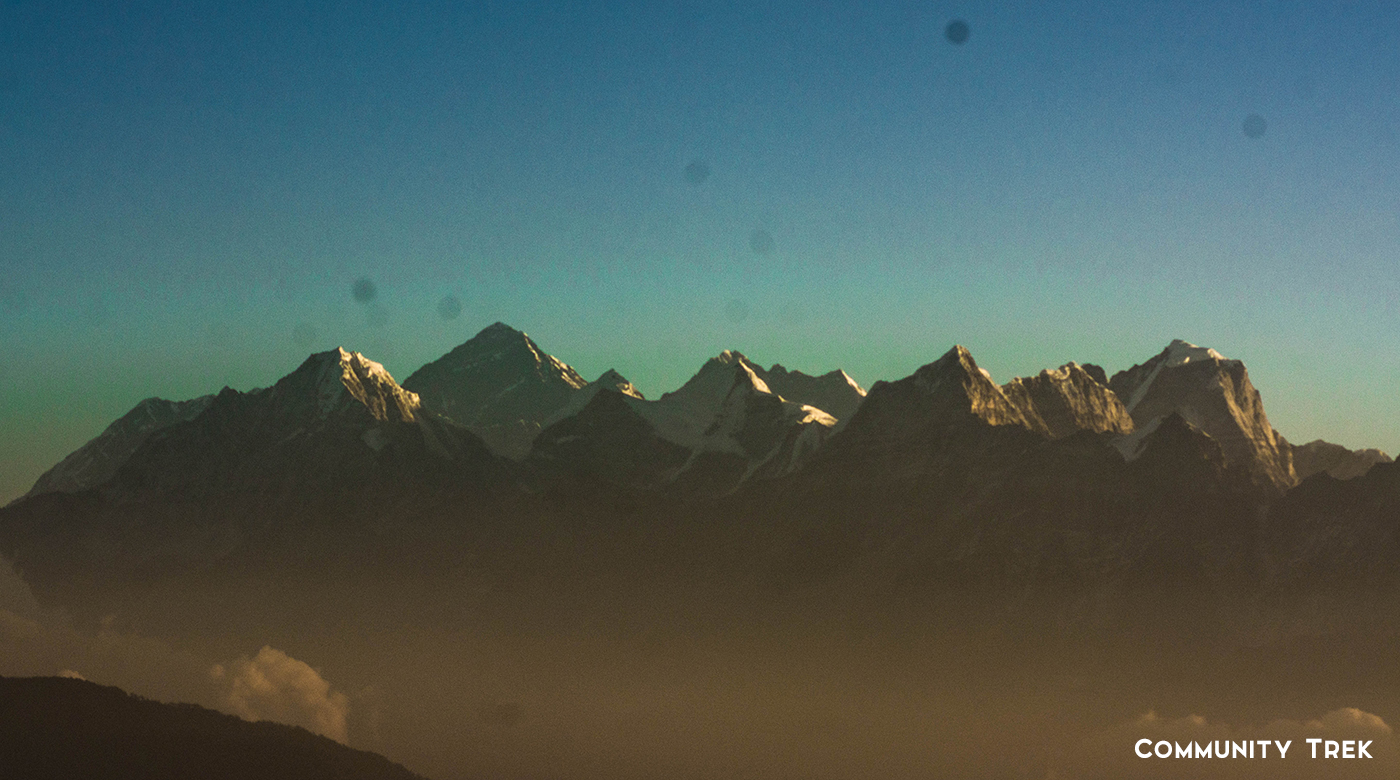 Everest view from Pikey Peak Trek